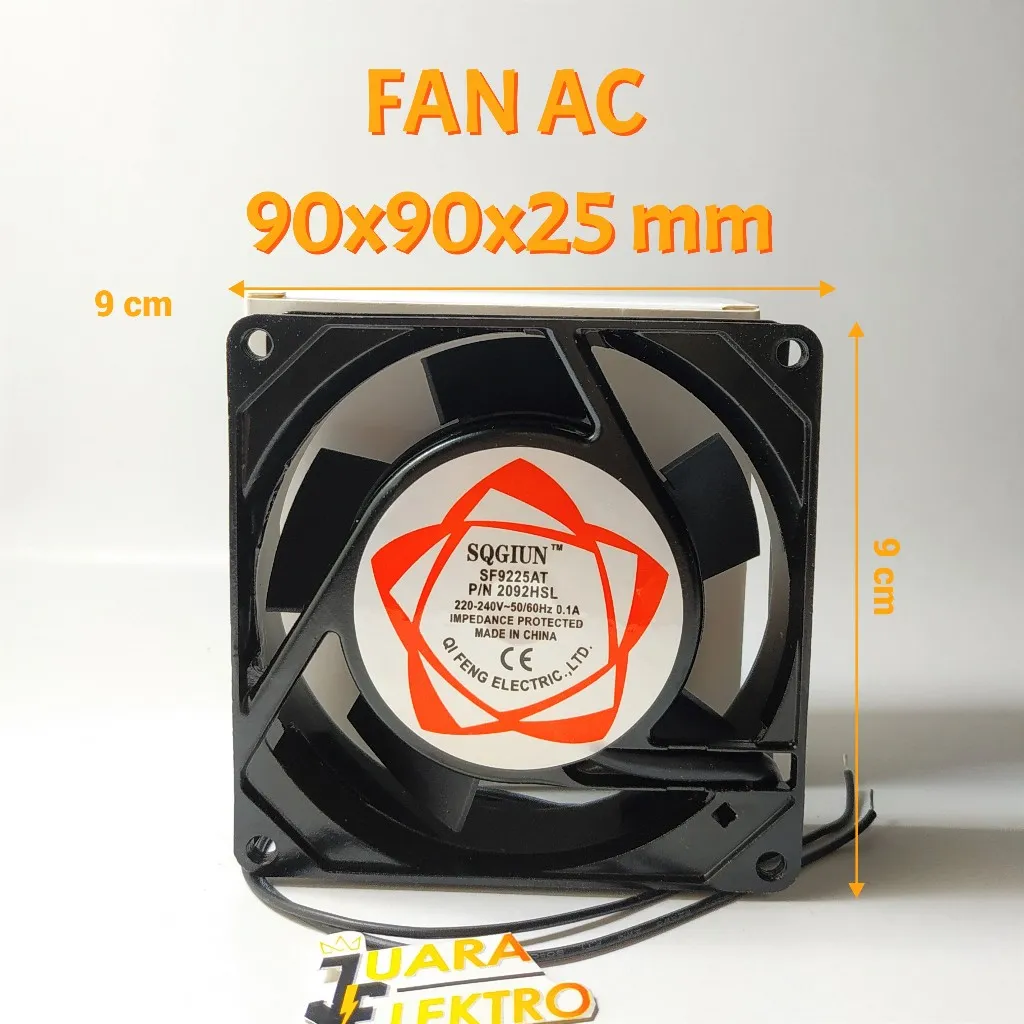 Fan SF9225AT P/N 2092HSL 90*90*25 220V-240V(50/60 Hz) 0.10A