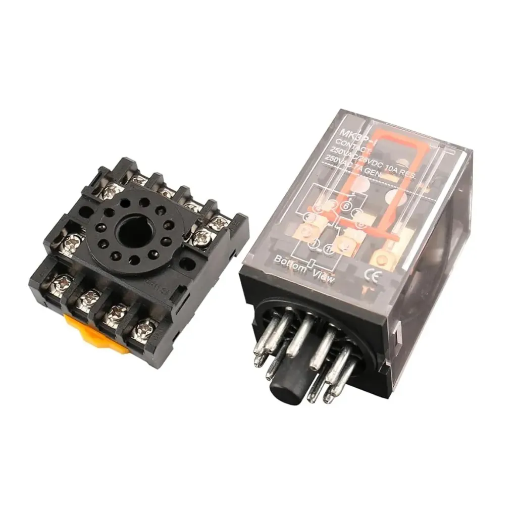 Electromagnetic Relay MK3P-I 3PDT 24VDC Coil 11pin with Socket