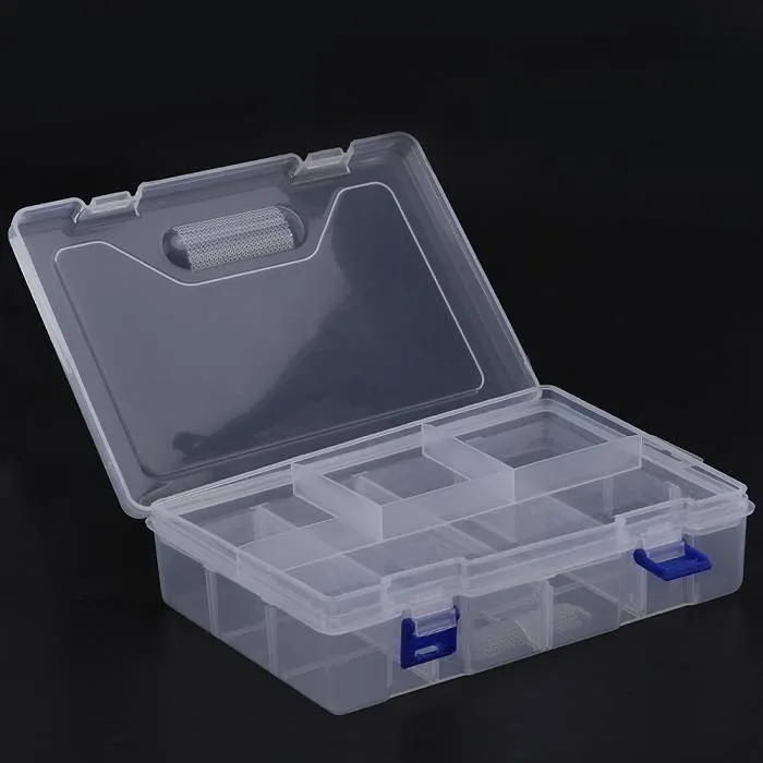 Clear Plastic Box Double Layer 230mmX160mmX60mm