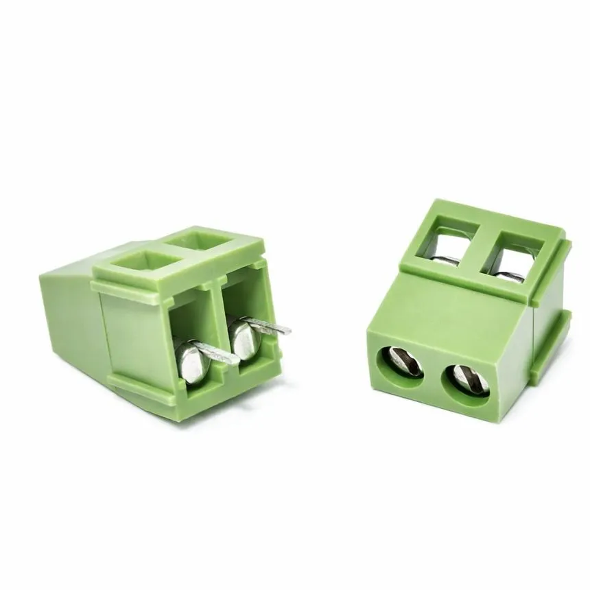 KF128-5-2P Green Terminal Block 300V/10A 2 Pins 5mm Pitch