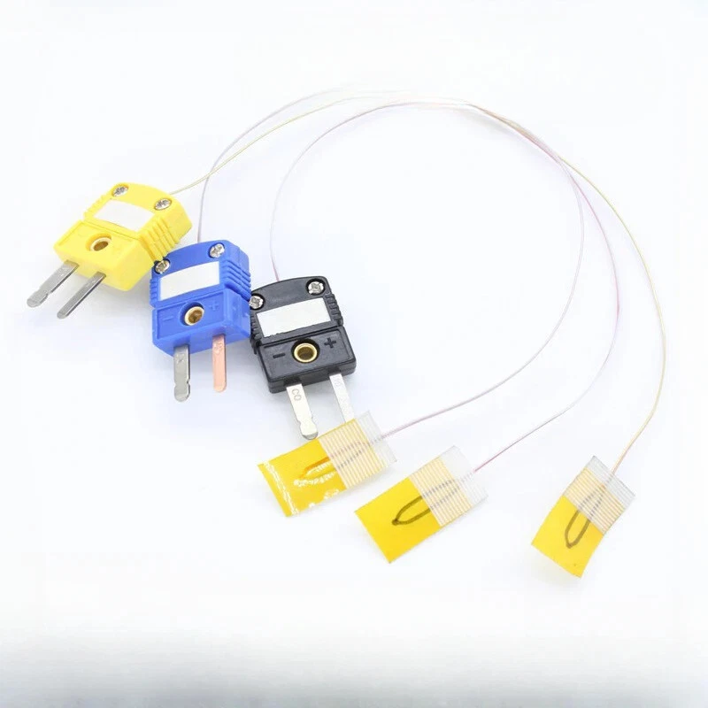 K/T/J Paste Thermocouple Temperature Measurement Pin Ultra-thin Probe Patch Type Temp. range: -200~200°C.