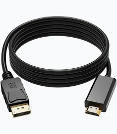 4K DisplayPort to HDMI Cable Adapter DP to HDMI Male Video UHD 4K@30Hz/2K@60HZ