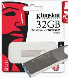 DataTraveler SE9 G2 32GB USB 3.0 Flash Drive – Silver