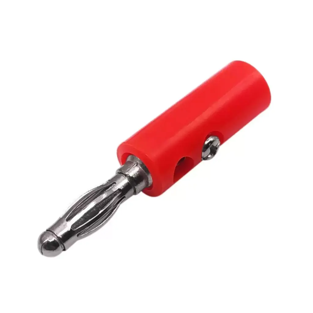[C] Banana Plug – Connector Male – 4mm – Red