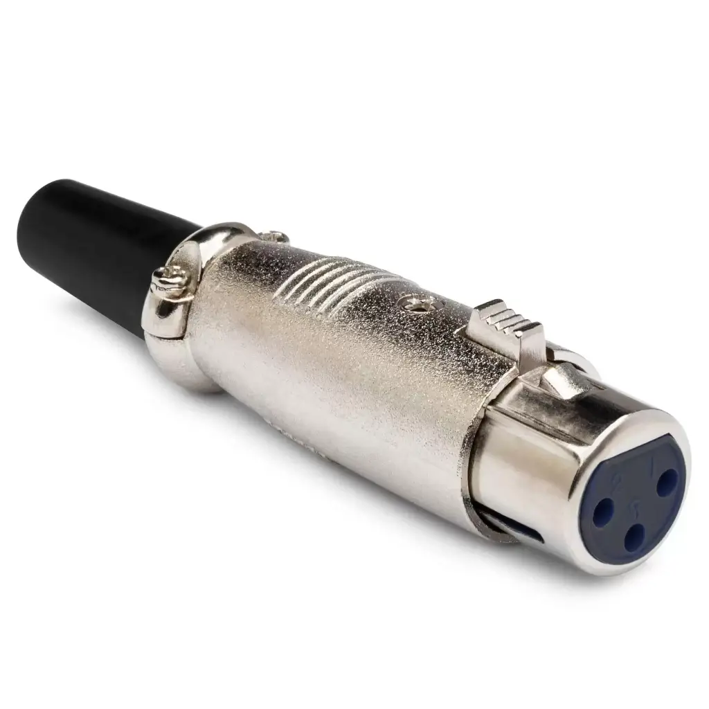 [C] XLR Cable Connector Female 3 Pin for Wire 